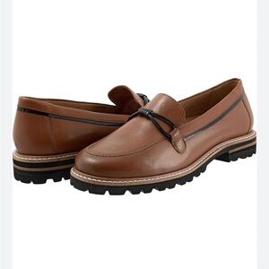 Trotters Brown Leather Loafers